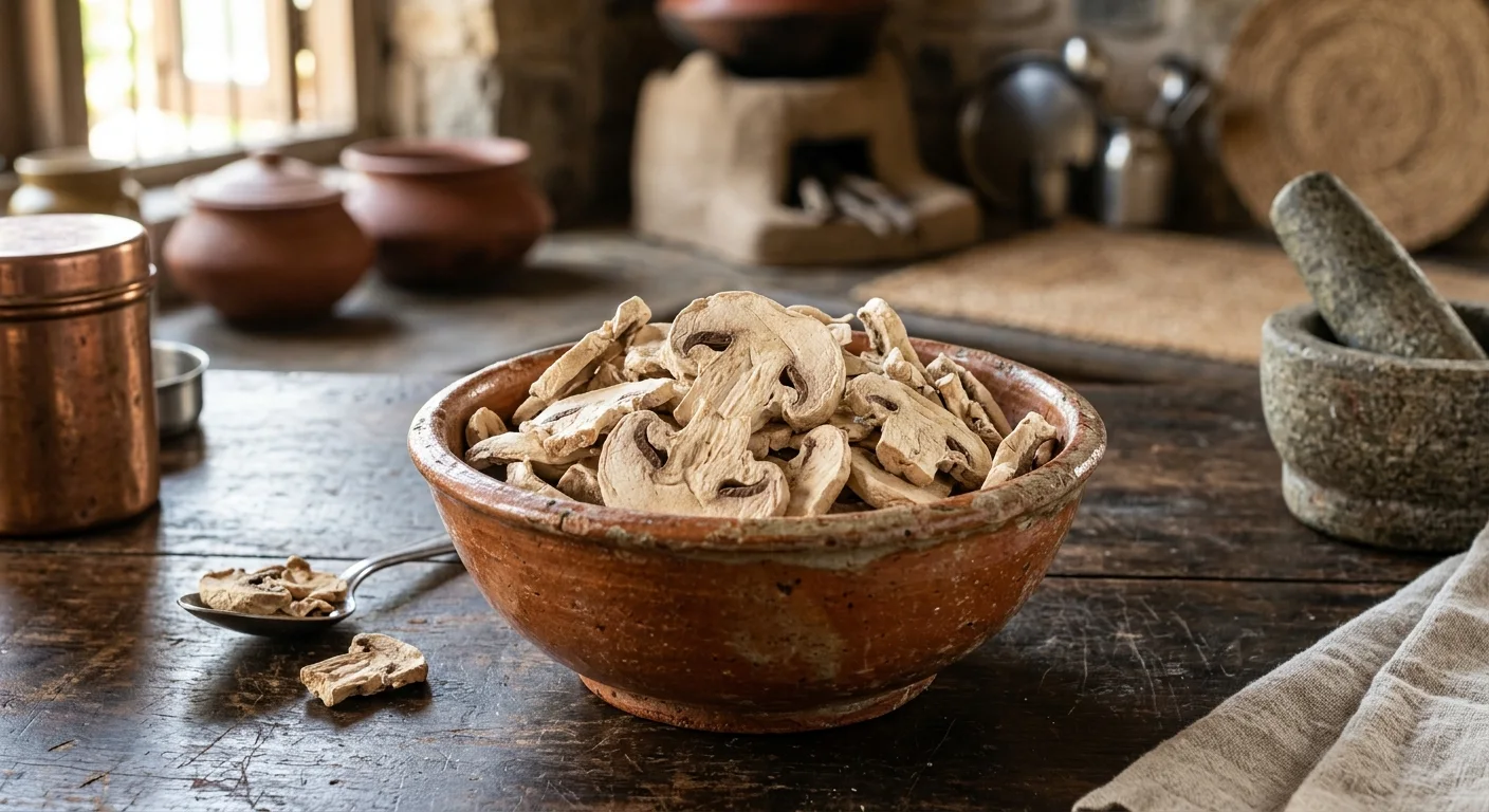 Freeze-Dried Button Mushroom Slices